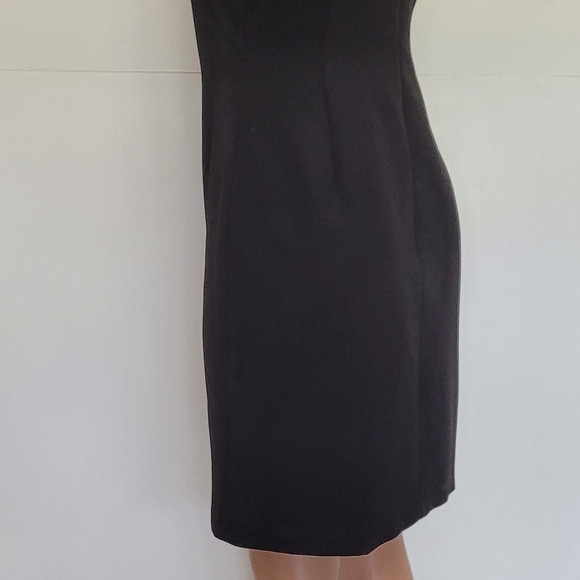 Halston Evening Andie Crossover Neck Cocktail Dress - Picture 7 of 13